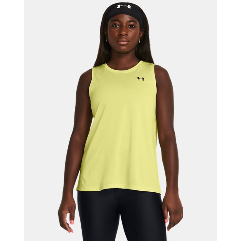 Women’s UA Tech Twist Tank – Sonic Yellow/White/Black