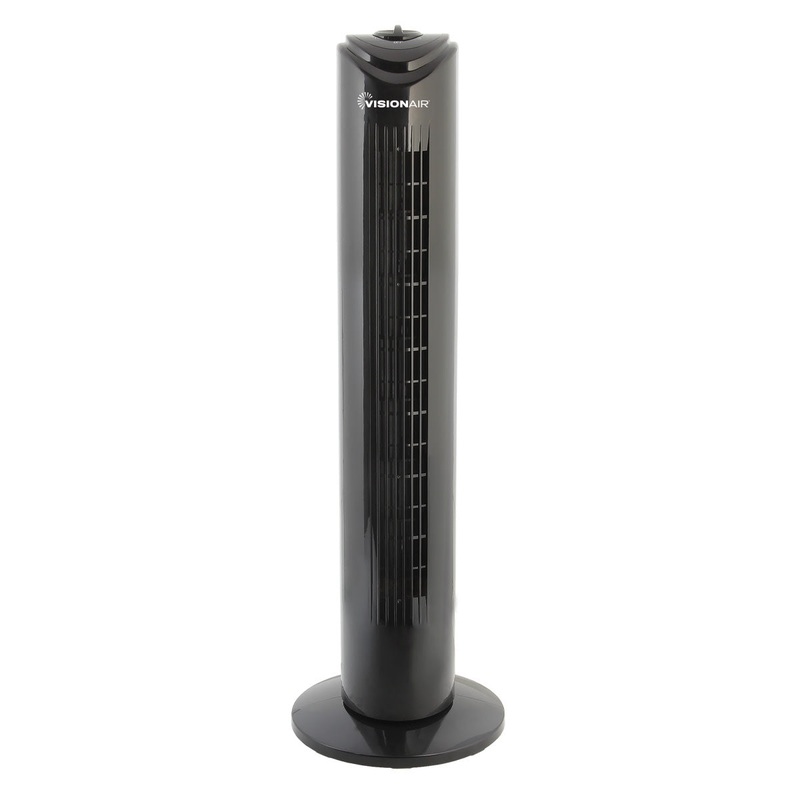 29-inch Oscillating Tower Fan – Black