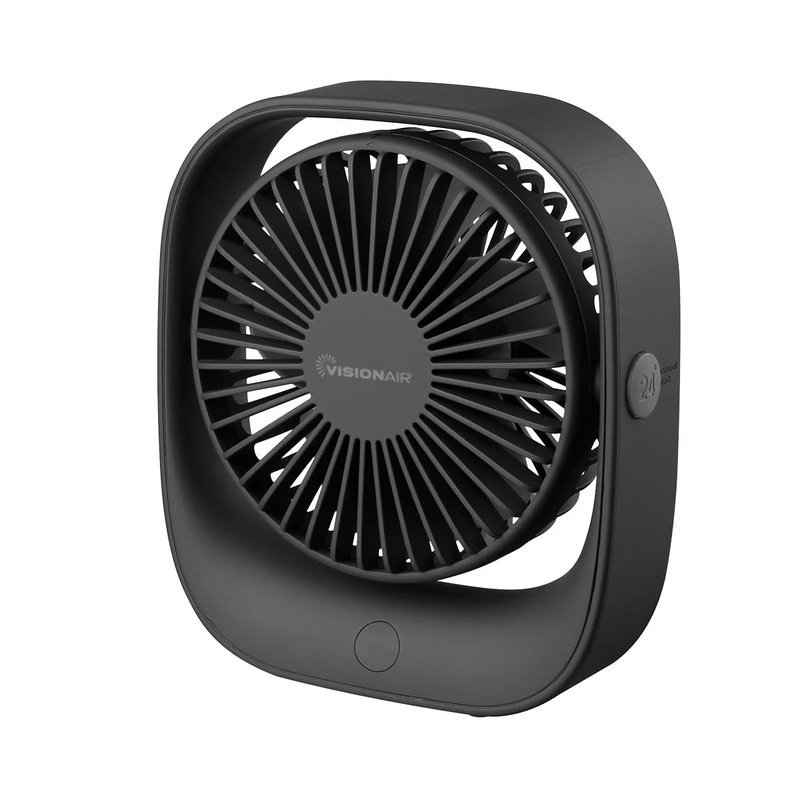 5-inch Rechargeable USB Fan – Black