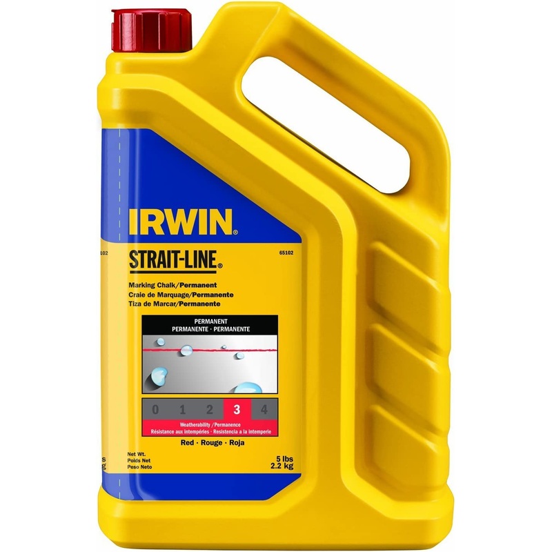 5LB STRAIT-LINE Marking Chalk Refill Permanent – RED