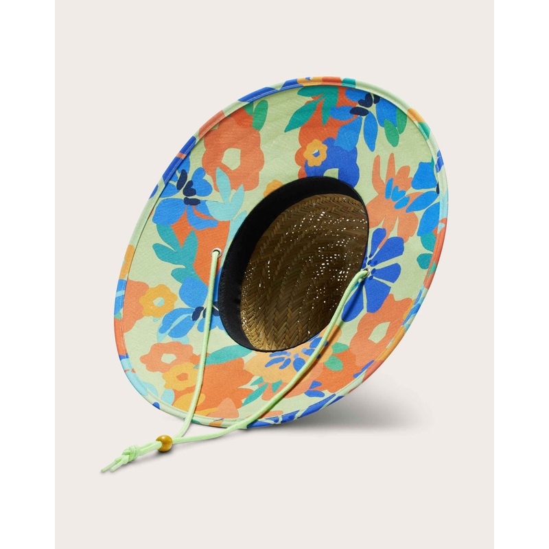 Big Kids Ross Straw Hat – Abstract Floral
