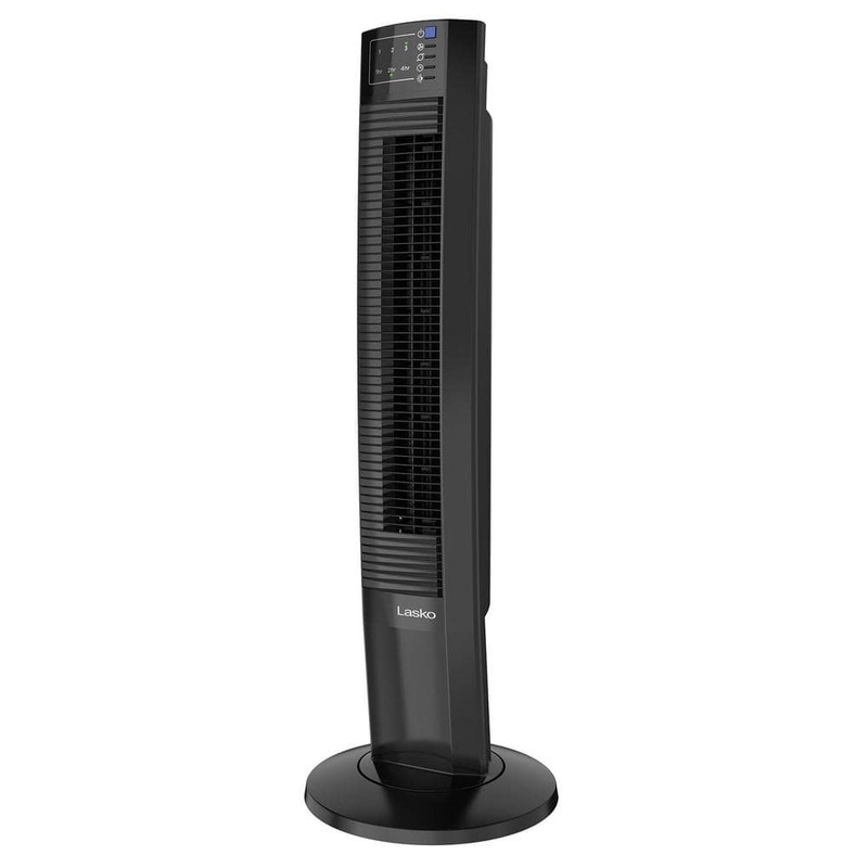 Wind Tower  35-inch Oscillating Tower Fan with Timer and Remote Control – Black