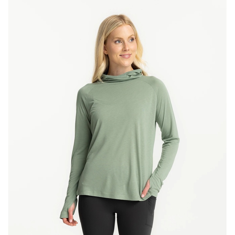 Women’s Bamboo Lightweight Hoodie II – Palm Green