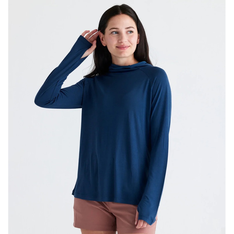 Women’s Bamboo Lightweight Hoodie II – True Navy