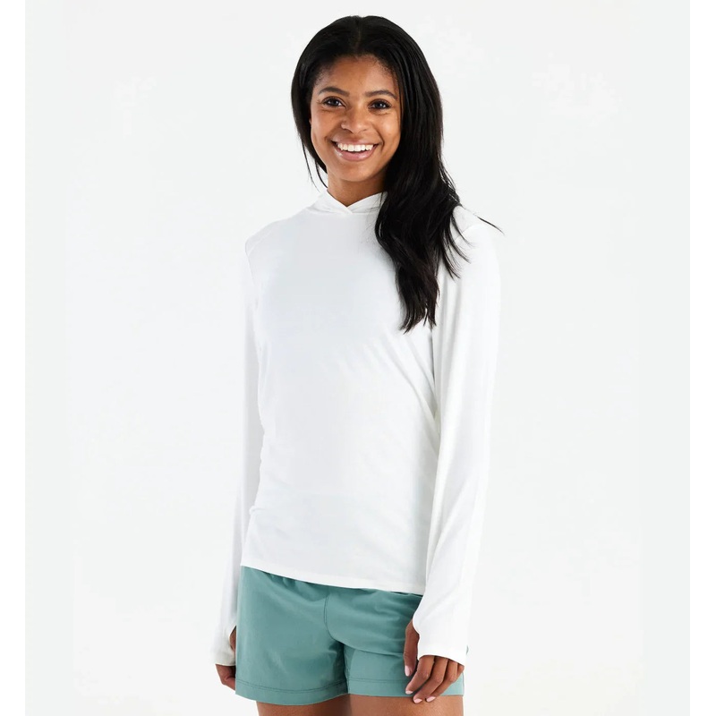 Women’s Bamboo Shade Hoodie II – Bright White