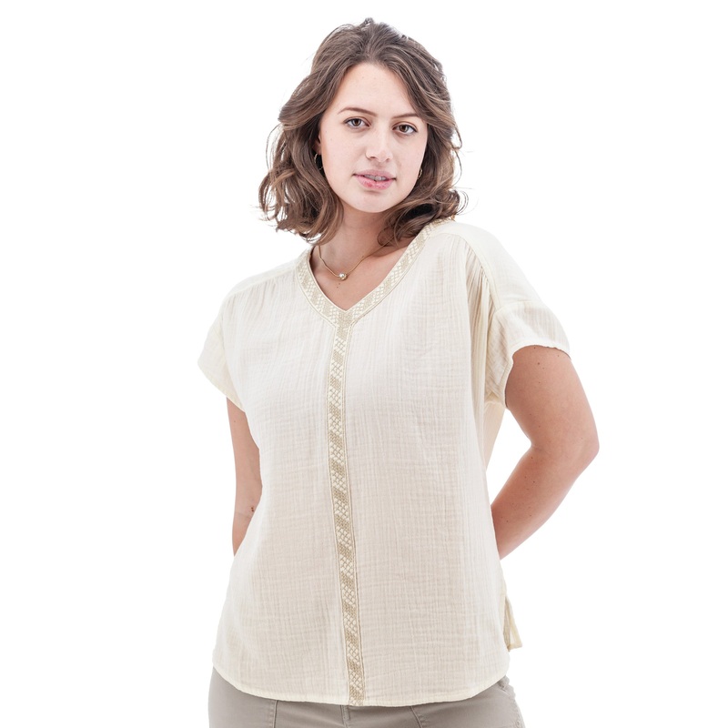 Women’s Kelford Short-Sleeve Top – Egret
