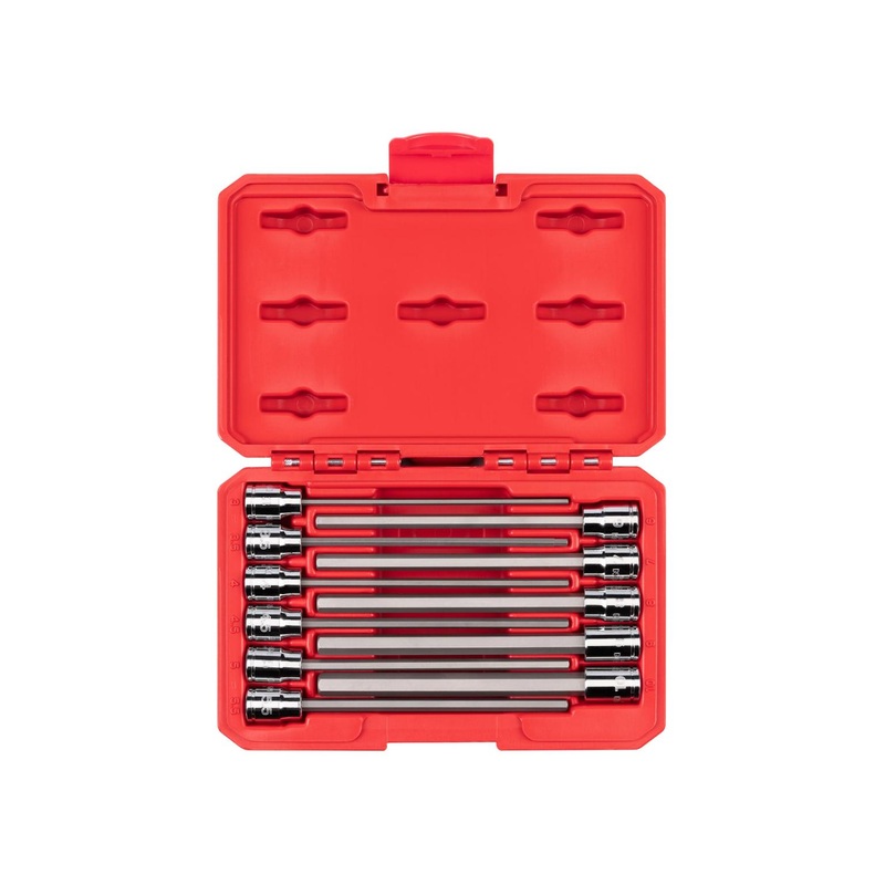 11-Piece 3/8 Inch Drive Long Hex Bit Socket Set (3-10 mm)