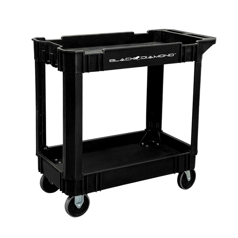 500lb Capacity 2 Shelf Utility Cart