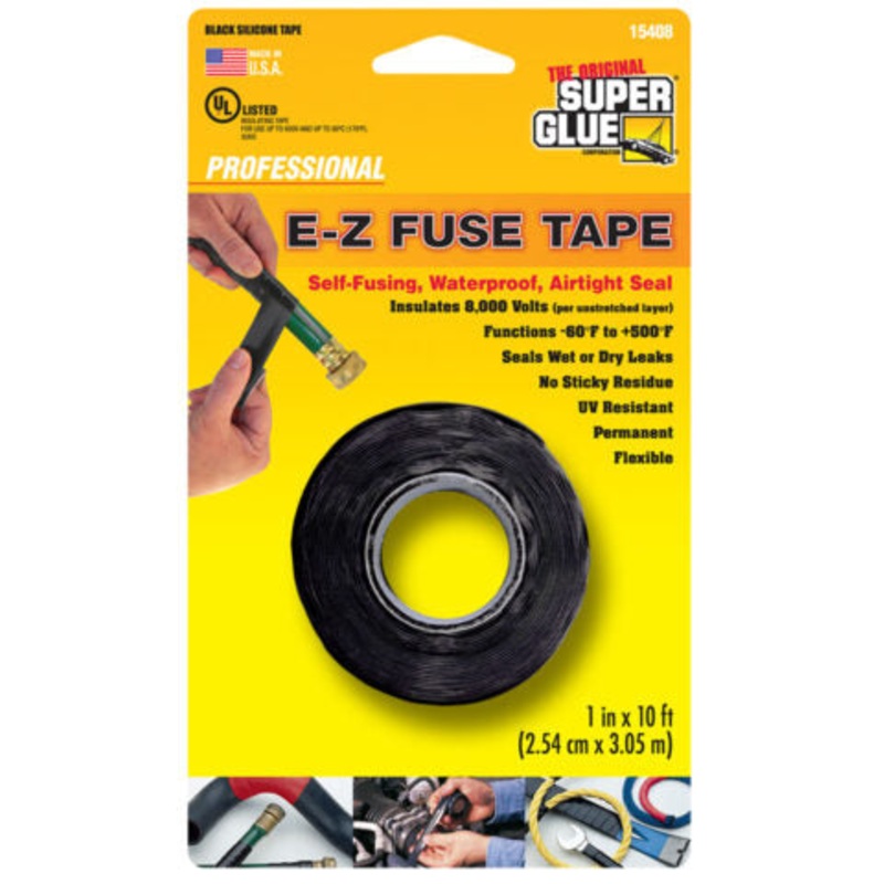 E-Z Fuse Tape|Black|Red|White|1in x 10ft