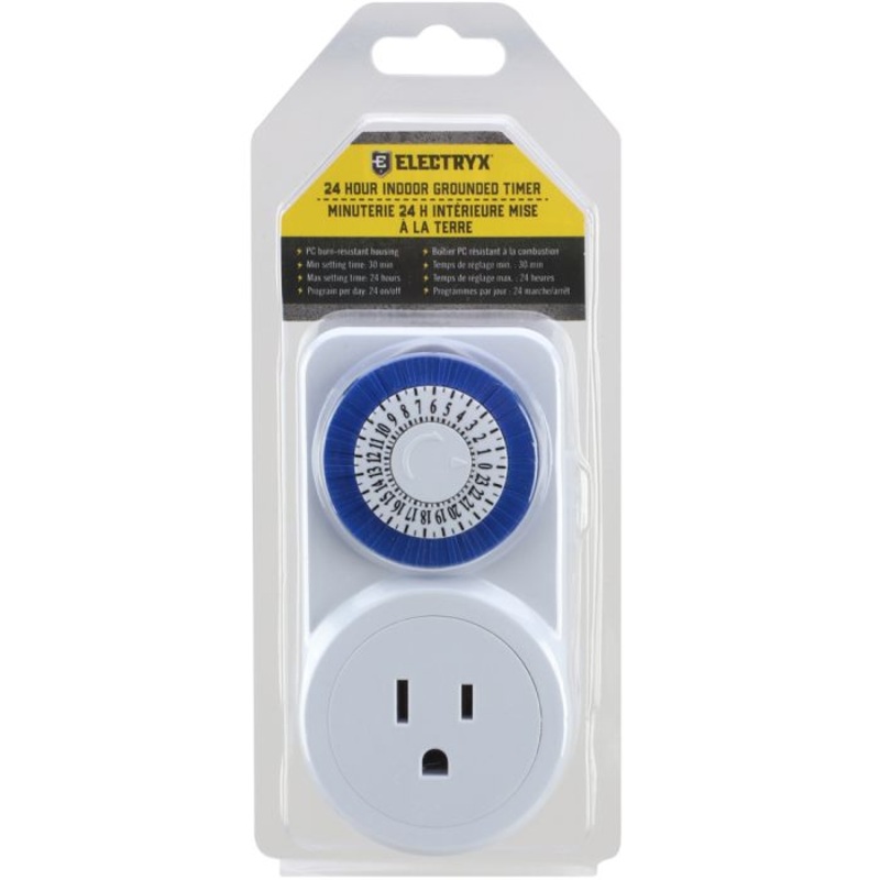 Mechanical 3-Prong Indoor Timer