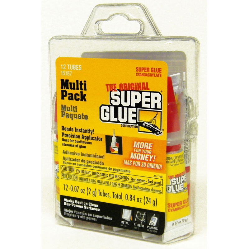 Origial Super Glue Tube 12 Count Multi-Pack – 2g