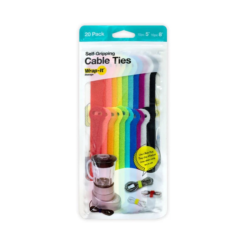 Self-Gripping Cable Ties – 20 Pack