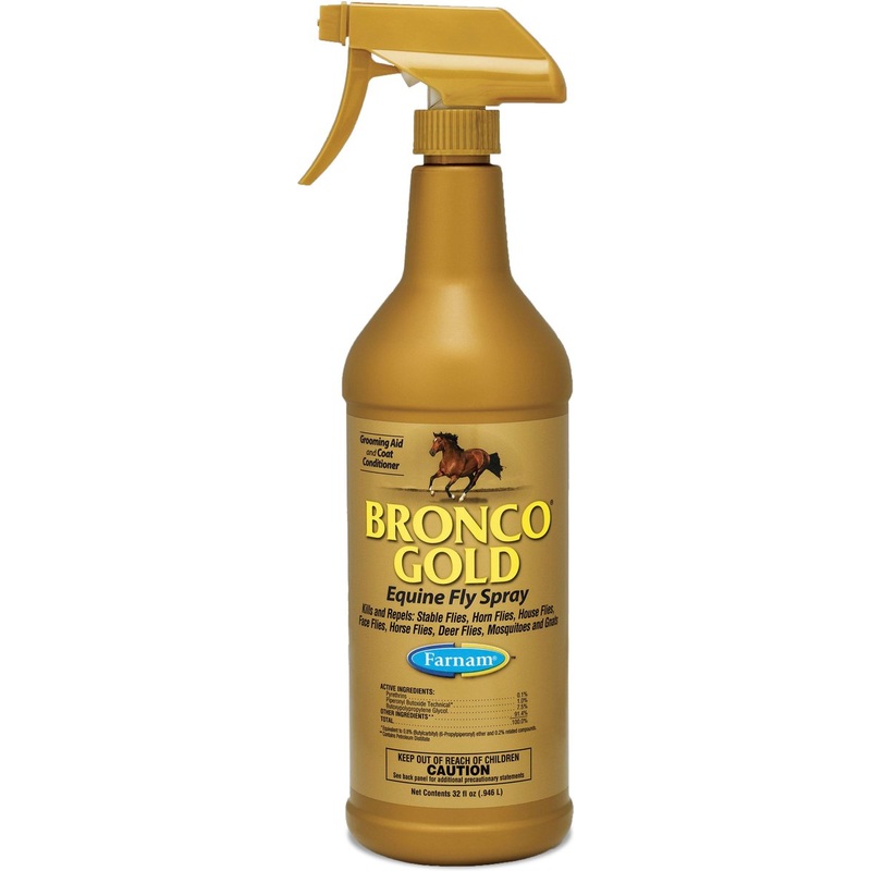 Bronco Gold Equine Fly Repellent Spray – 32oz