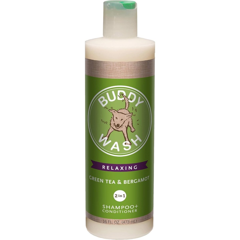 Buddy Wash 2-in-1 Dog Shampoo & Conditioner (Green Tea & Bergamot) – 16oz