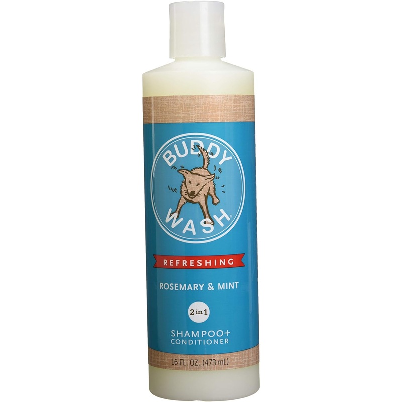 Buddy Wash 2-in-1 Dog Shampoo & Conditioner (Rosemary & Mint) – 16oz