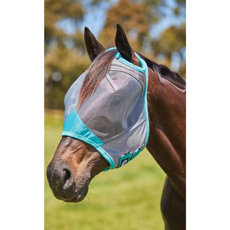 ComFiTec Deluxe Fine Mesh Mask – Grey / Turquoise