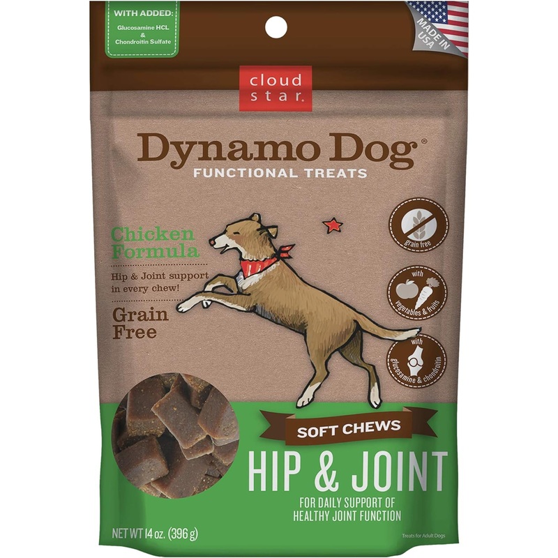 Dynamo Dog Hip & Joint Functional Soft Chews Dog Treats (Chicken) – 14oz