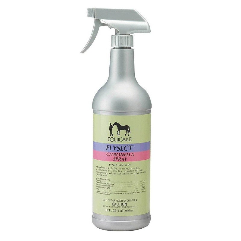 Equicare Flysect Citronella Spray Repellent with Lanolin – 32oz