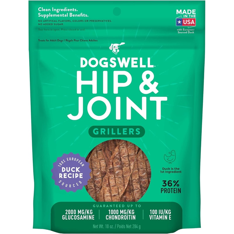 Hip & Joint Grillers Dog Treats (Duck Recipe) – 10oz