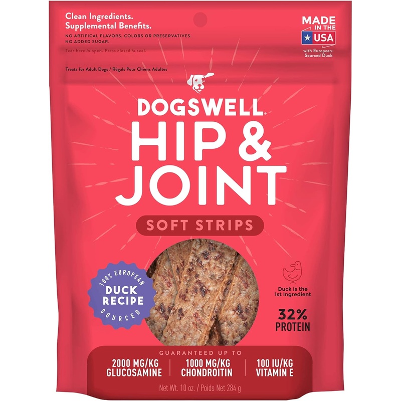 Hip & Joint Soft Strips Dog Treats (Duck Recipe) – 10oz