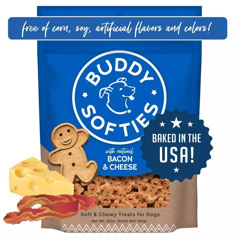 Original Soft & Chewy Dog Treats (Bacon & Cheese) – 6oz & 20oz