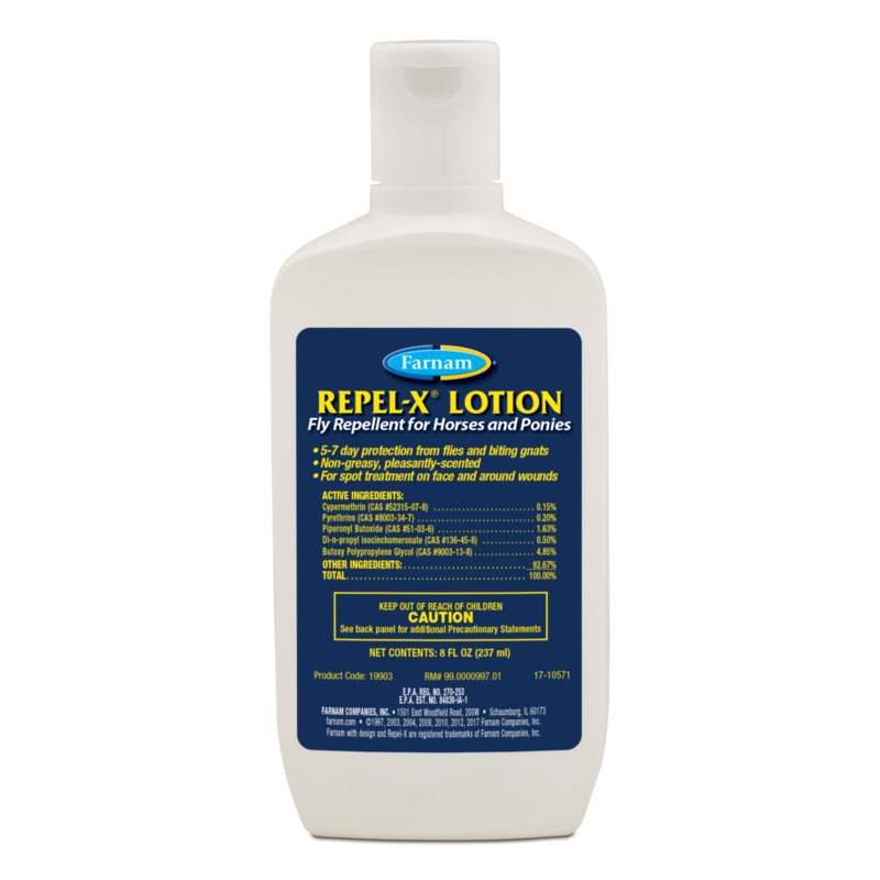 Repel-X Lotion Fly Repellent for Horses and Ponies – 8oz