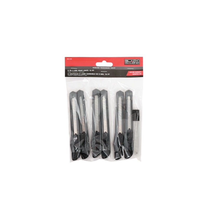 Snap Knife With 10 Blades – 6 Pack