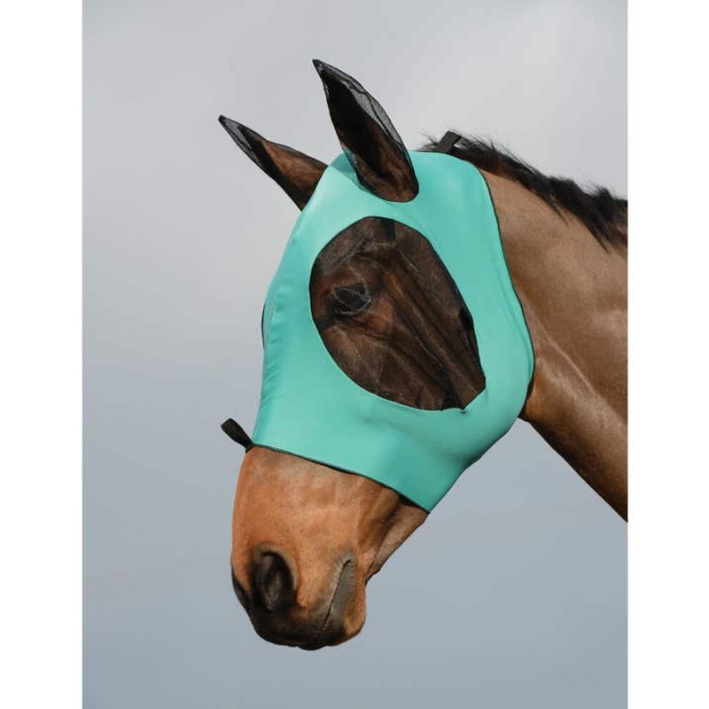 Stretch Bug Eye Saver with Ears – Turquoise / Black