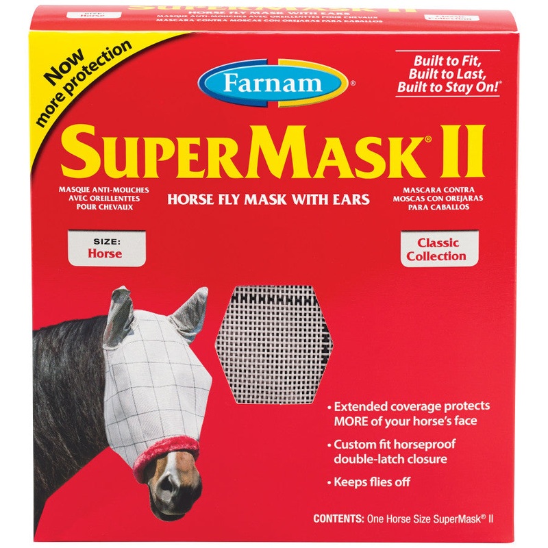 SuperMask II Horse Fly Mask with Ears