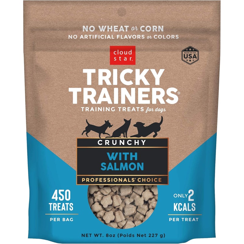 Tricky Trainers Crunchy Dog Treats with Salmon – 8oz