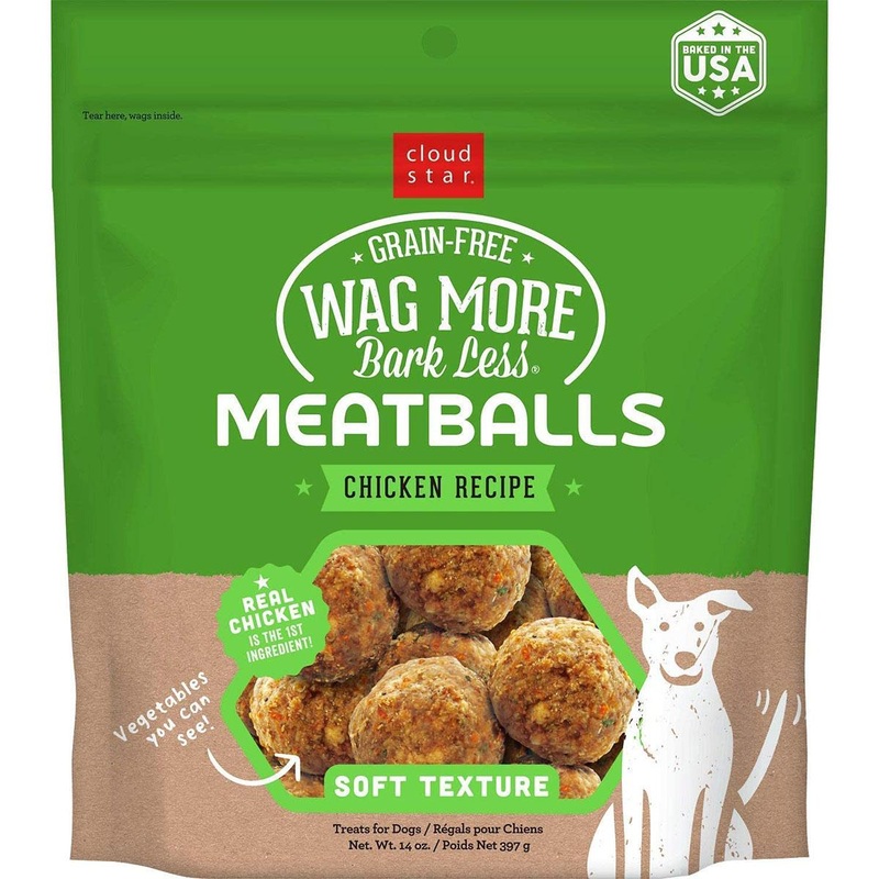 Wag More Bark Less Grain Free Chicken Meatballs – 14oz
