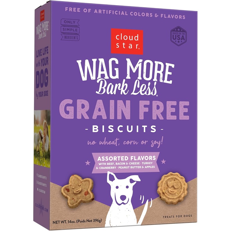 Wag More Bark Less Grain Free Oven Baked Dog Biscuits (Assorted) – 14oz & 2.5lbs