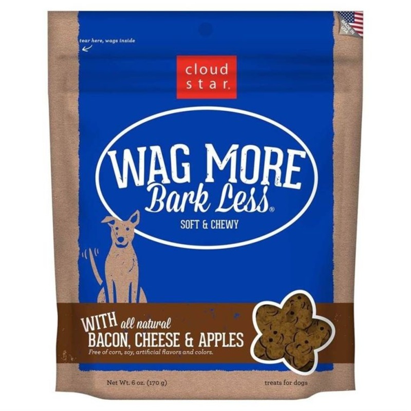 Wag More Bark Less Oven Baked Dog Biscuits (Bacon, Cheese & Apples)