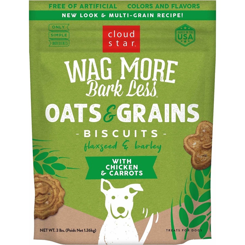 Wag More Bark Less Oven Baked Dog Biscuits (Chicken & Carrots) – 3lbs