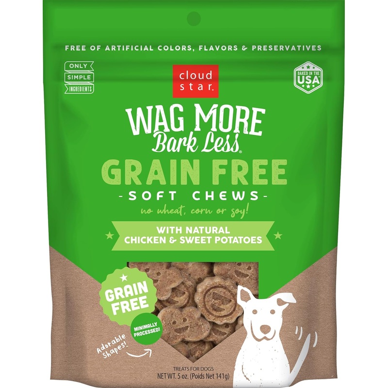Wag More Bark Less Soft & Chewy Chicken & Sweet Potatoes Dog Treats – 5oz