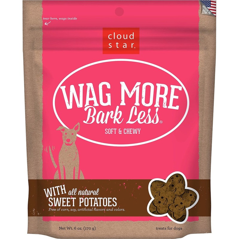Wag More Bark Less Soft & Chewy Sweet Potato Dog Treats – 6oz