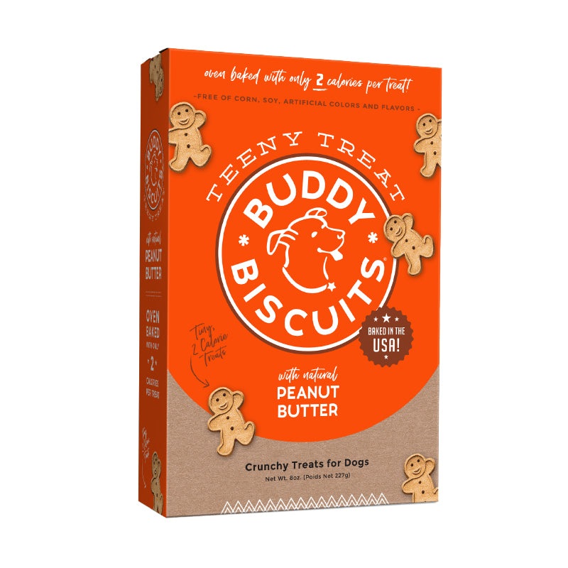 Whole Grain Oven Baked Teeny Dog Treats (Peanut Butter) – 8oz