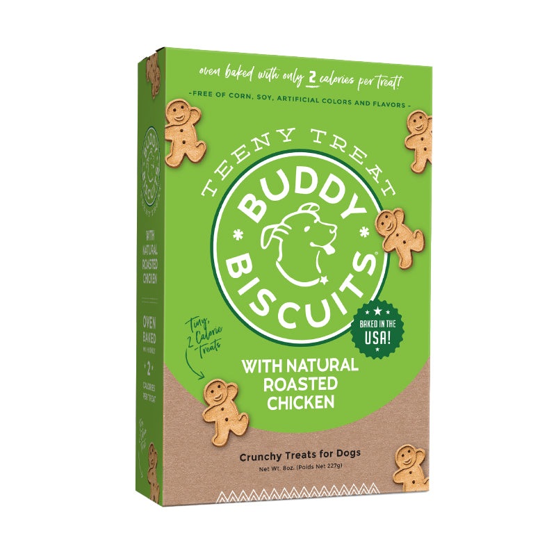 Whole Grain Oven Baked Teeny Dog Treats (Roasted Chicken) – 8oz