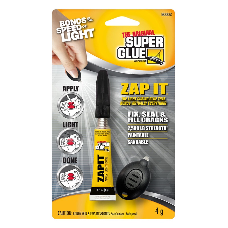 Zap It Light Cure Glue – 4g|Light Green|4 Grams