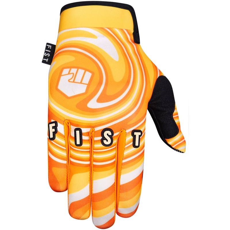 70s Swirl Gloves – Multi-color, Full Finger, Large