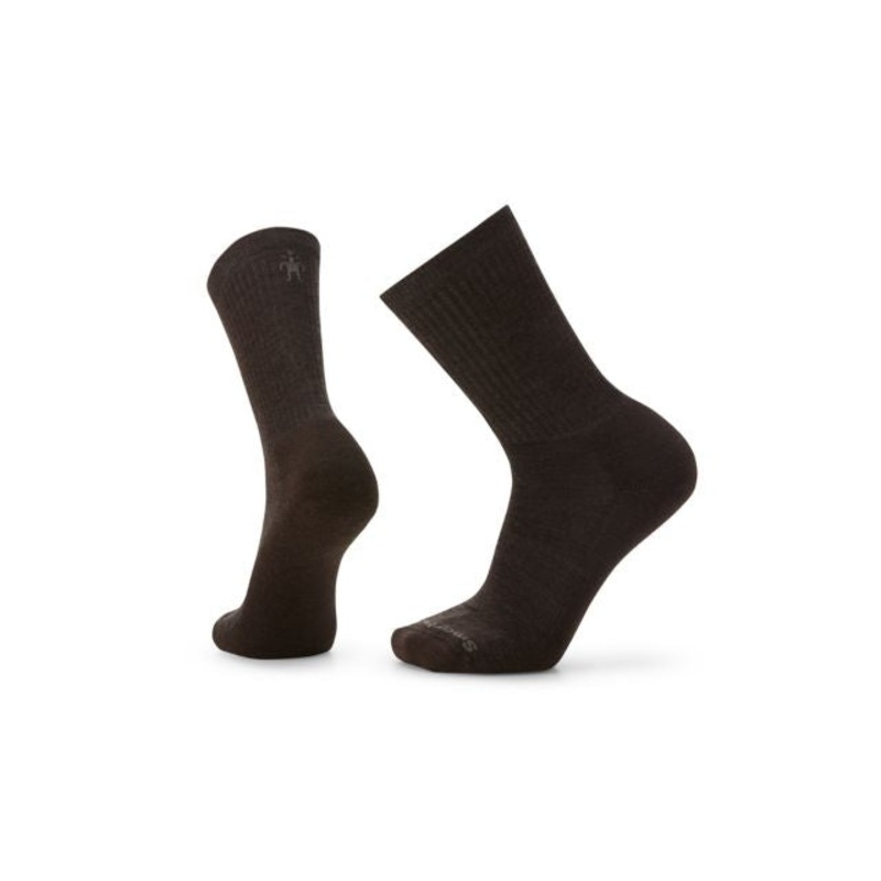 Everyday Solid Rib Crew Socks|Chestnut|Medium Gray|Black|Alpine Blue|M|L|XL|S