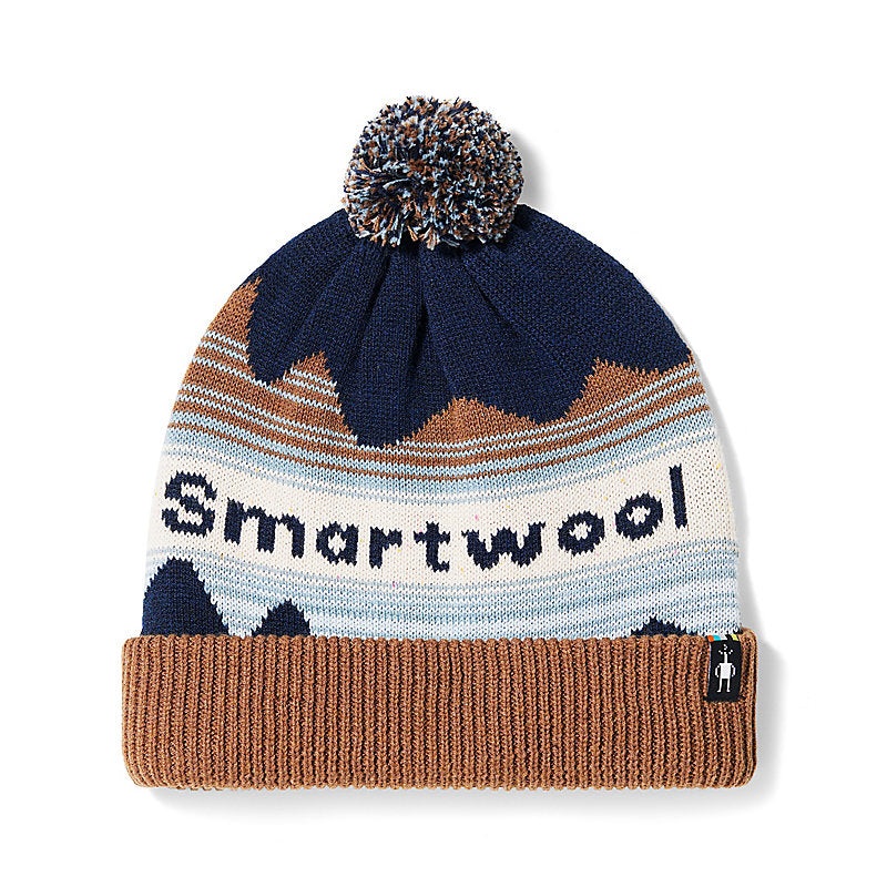Knit Winter Pattern Pom Beanie