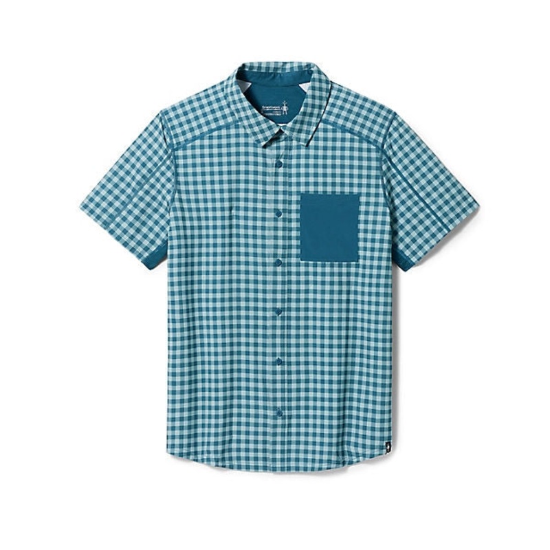 Men’s Printed Short Sleeve Button Down