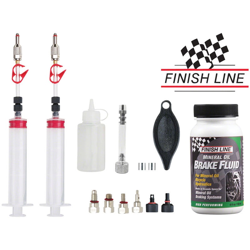 Pro Mineral Oil Bleed Kit – Shimano, Magura, Tektro, Trp, Hayes, Adapters Included