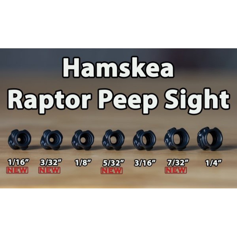 Raptor Peep Housing 3/16in|Black|3/16IN