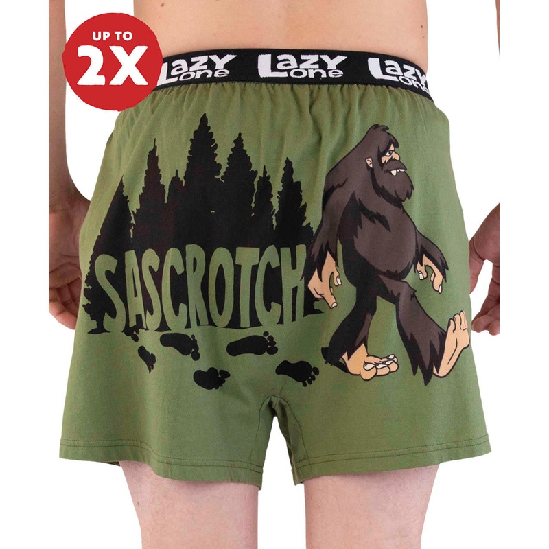 Sascrotch Men’s Funny Bigfoot Boxer