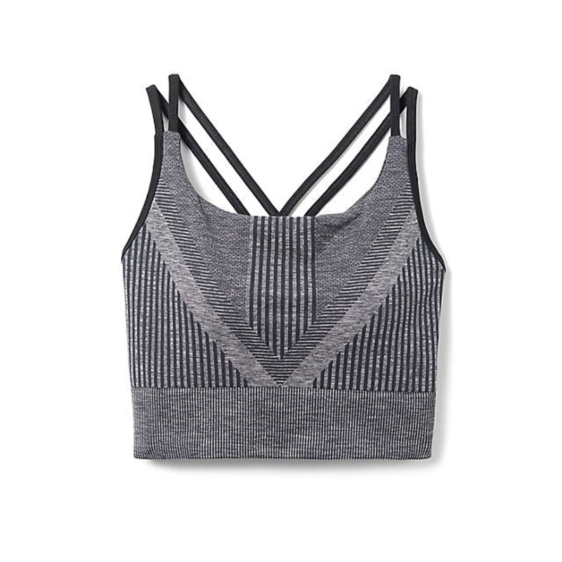 Women’s Intraknit Strappy Bra|Black Heather|XS|S|M|L|XL