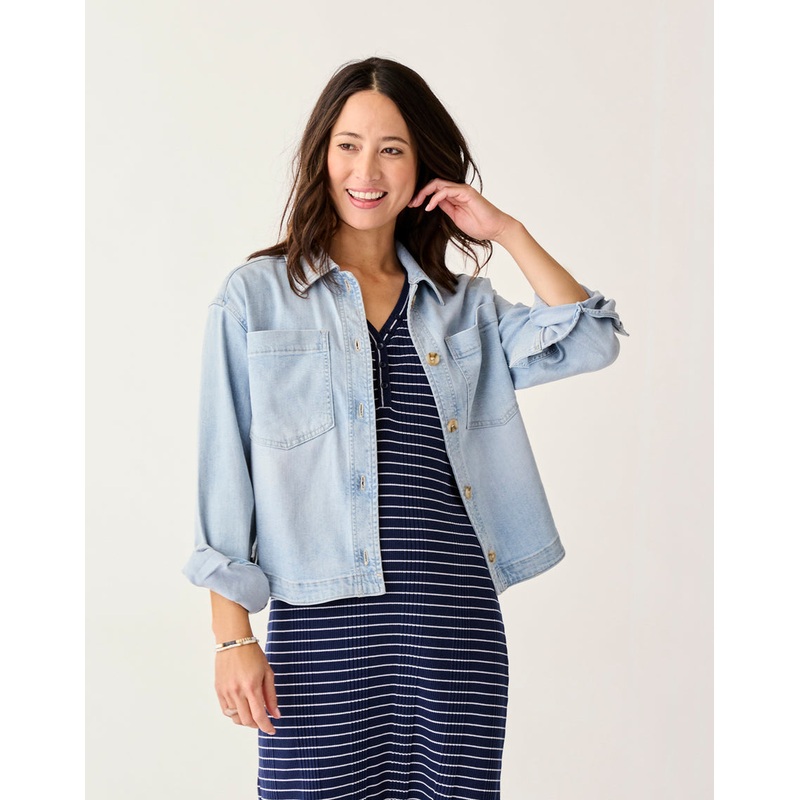 Flora Denim Shacket – Savannah