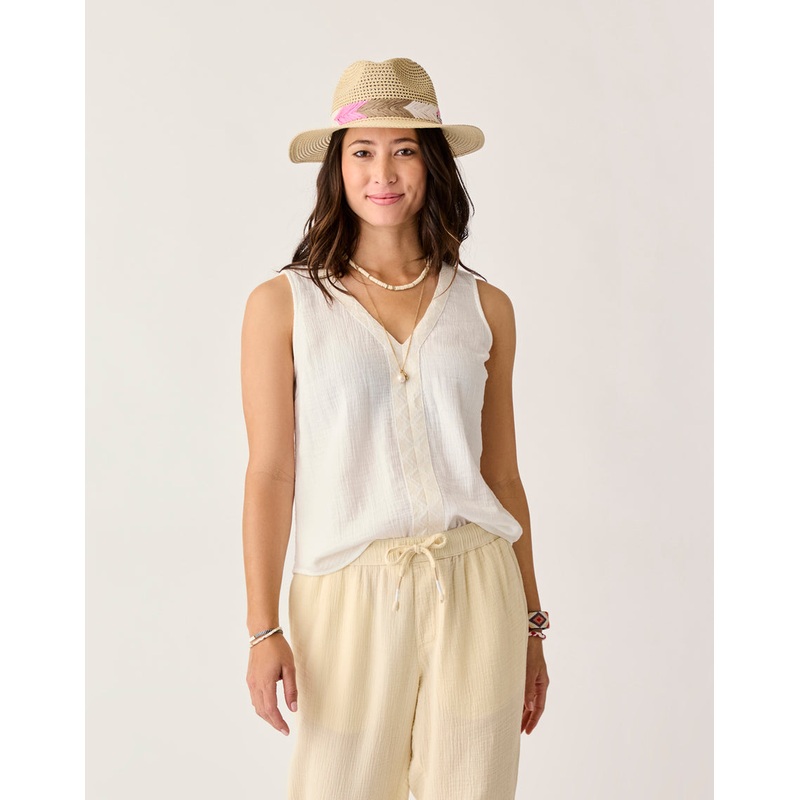 Kayla Gauze Tank – Cloud|Cloud|XS|SM|MD|LG|XL