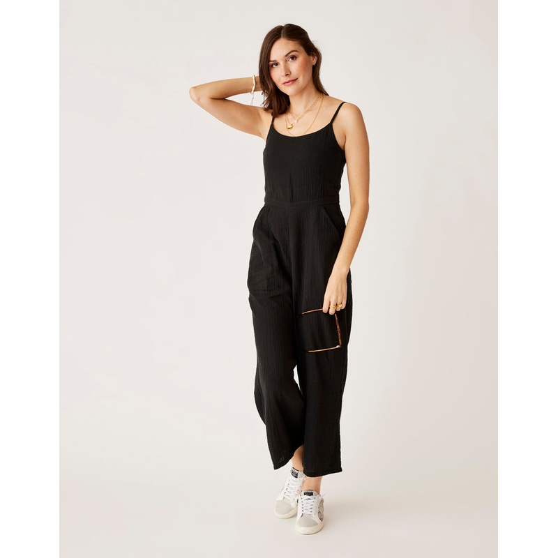 Knox Gauze Jumpsuit – Black|Black|XS|SM|MD|LG|XL